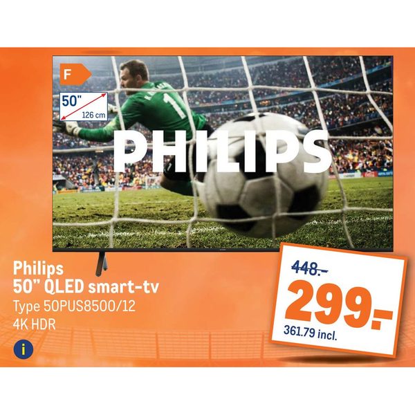 Philips 50" QLED smart-tv