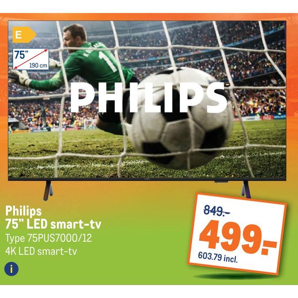 Philips 75" LED smart-tv Type 75PUS7000/12