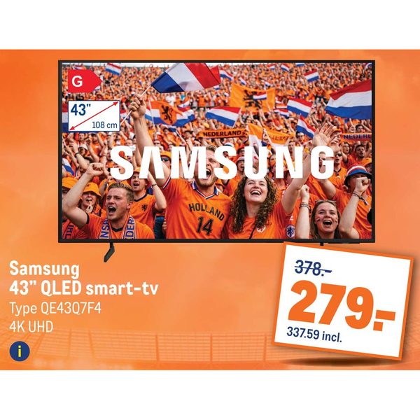 Samsung 43" QLED smart-tv