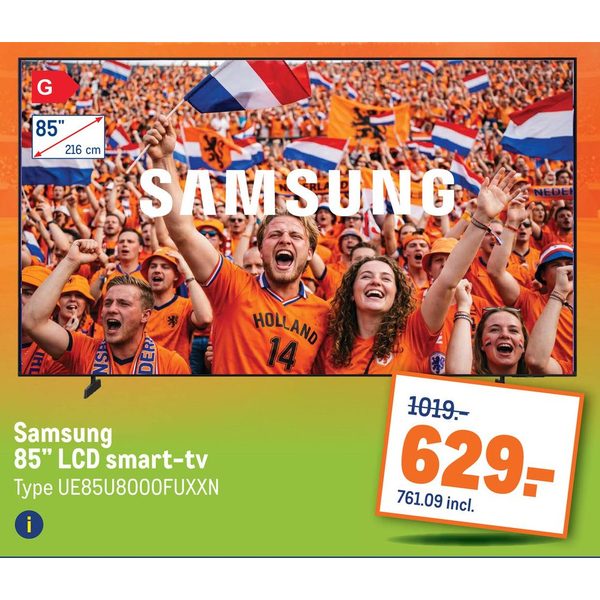 Samsung 85" LCD smart-tv