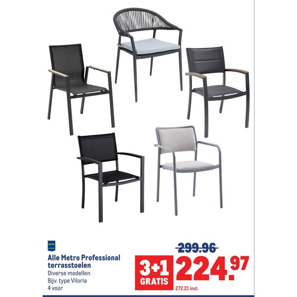 Alle Metro Professional terrasstoelen