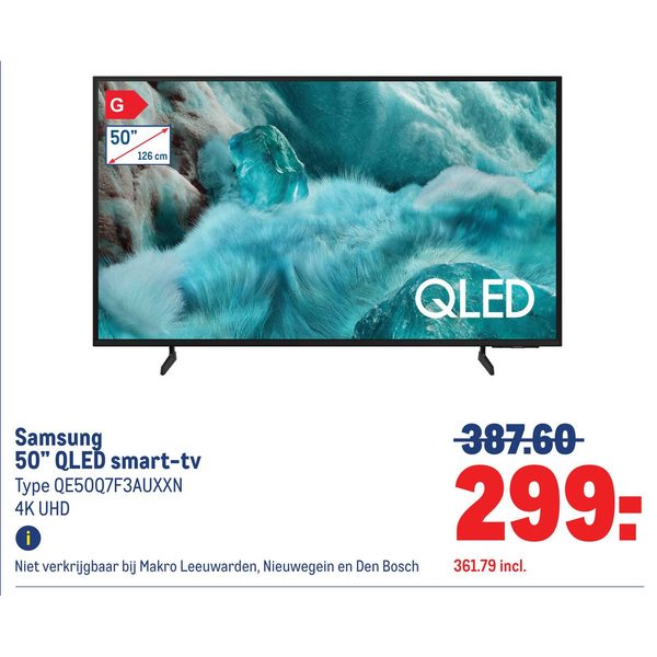 Samsung 50" QLED smart-tv