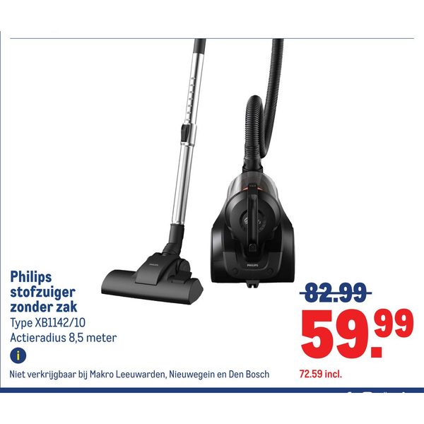 Philips stofzuiger zonder zak