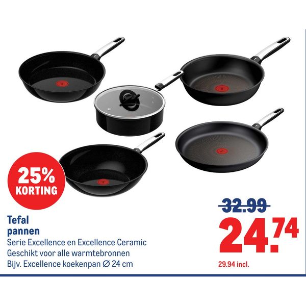 Tefal pannen Serie Excellence en Excellence Ceramic