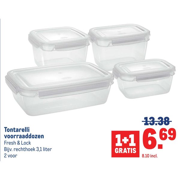 voorraaddozen Fresh & Lock