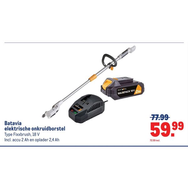 Batavia elektrische onkruidborstel