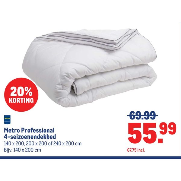 Metro Professional 4-seizoenendekbed