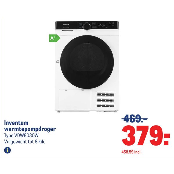 Inventum warmtepompdroger