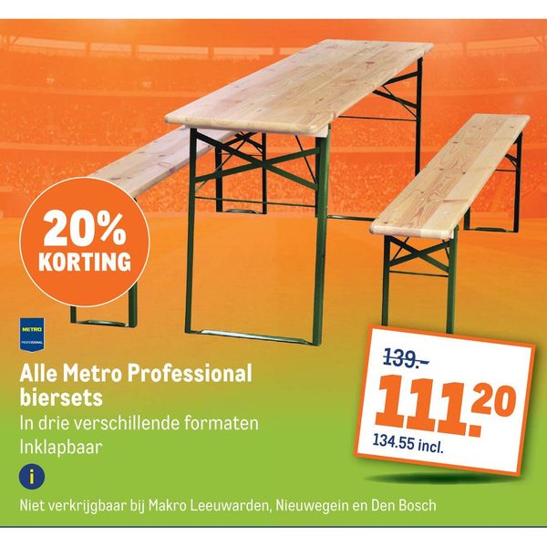 Alle Metro Professional biersets