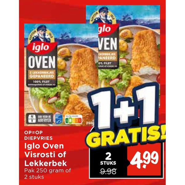 Iglo Oven Visrosti of Lekkerbek