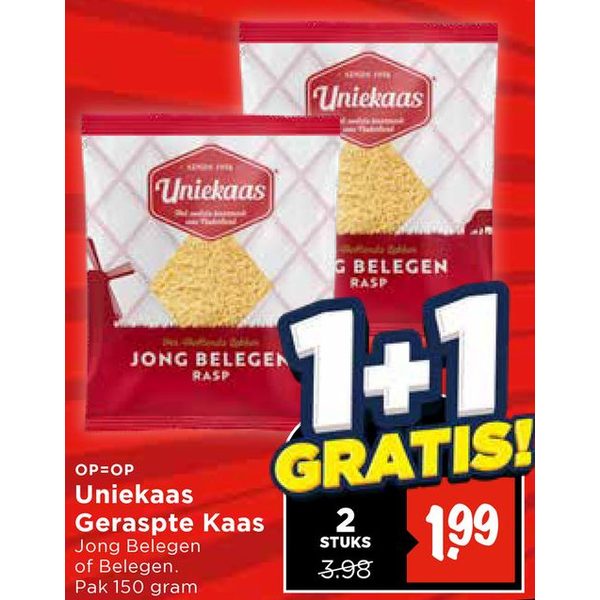 Geraspte Kaas Jong Belegen of Belegen