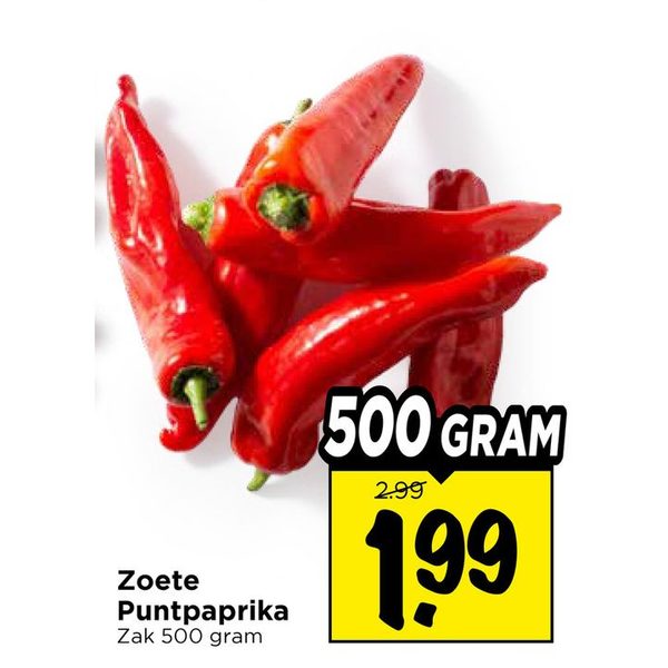 Zoete Puntpaprika