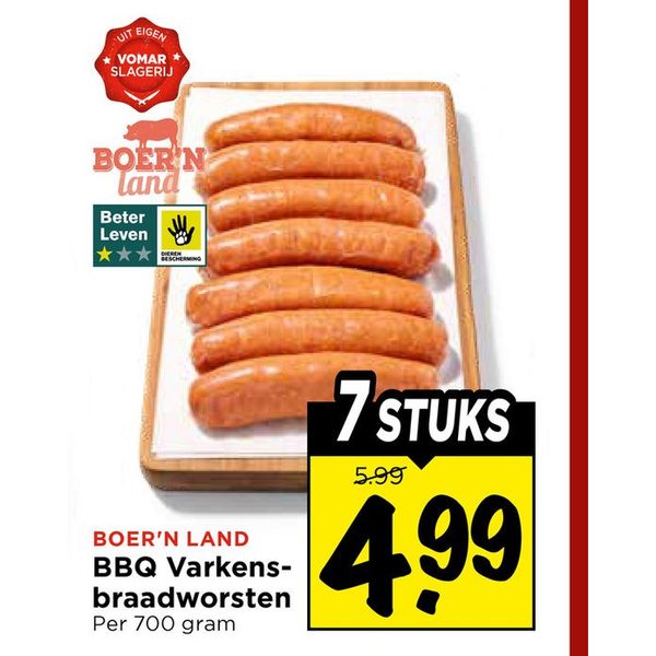 BBQ Varkensbraadworsten