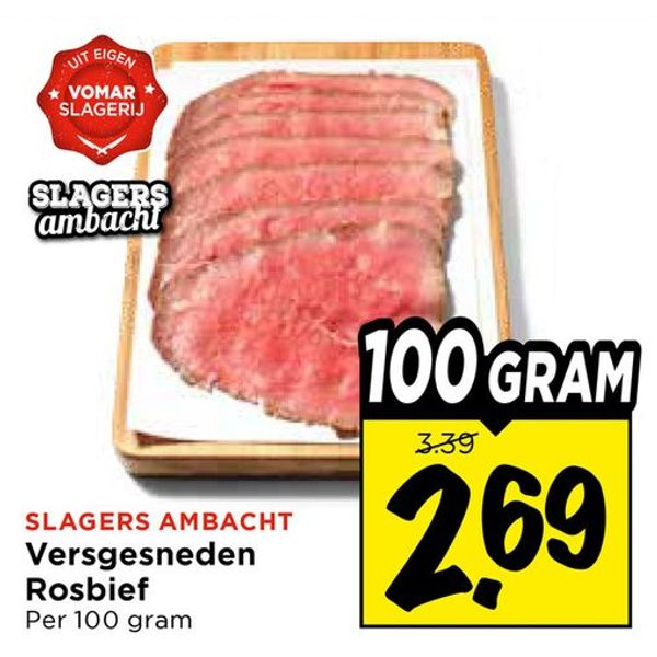Versgesneden Rosbief