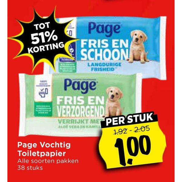 Page Vochtig Toiletpapier