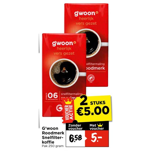 G'woon Roodmerk Snelfilterkoffie