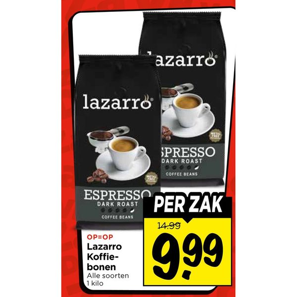 Lazarro Koffiebonen Alle soorten