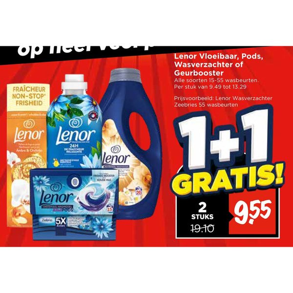 Lenor Vloeibaar, Pods, Wasverzachter of Geurbooster
