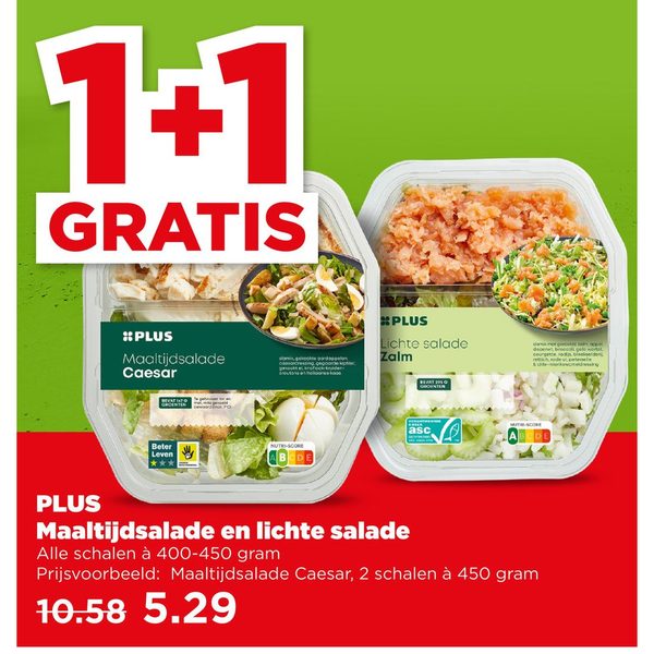 Maaltijdsalade en lichte salade