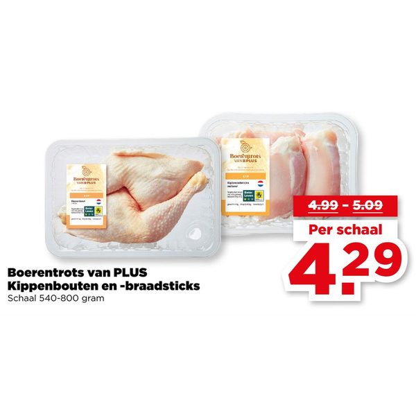 Kippenbouten en -braadsticks
