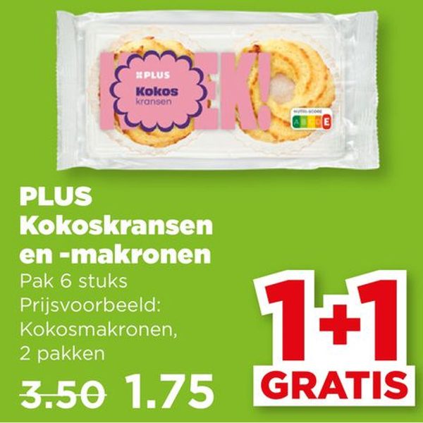 PLUS Kokoskransen en -makronen