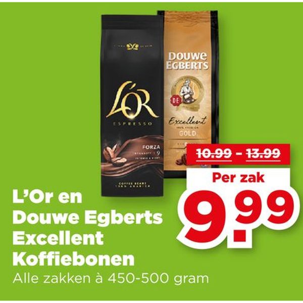 L'Or en Douwe Egberts Excellent Koffiebonen
