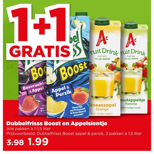 Dubbelfrisss Boost en Appelsientje