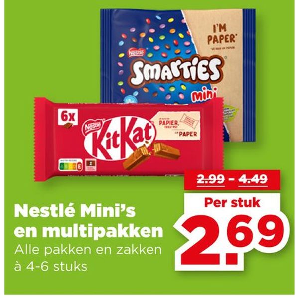 Nestlé Mini's en multipakken
