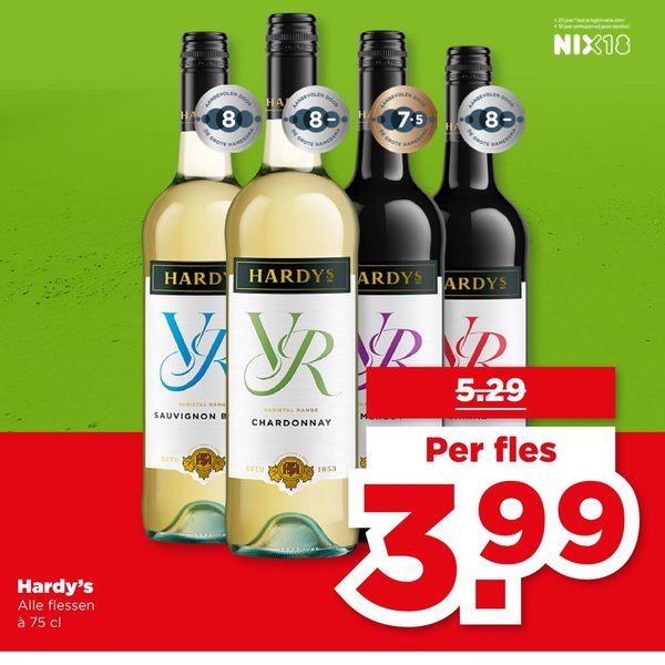 Hardy's Alle flessen