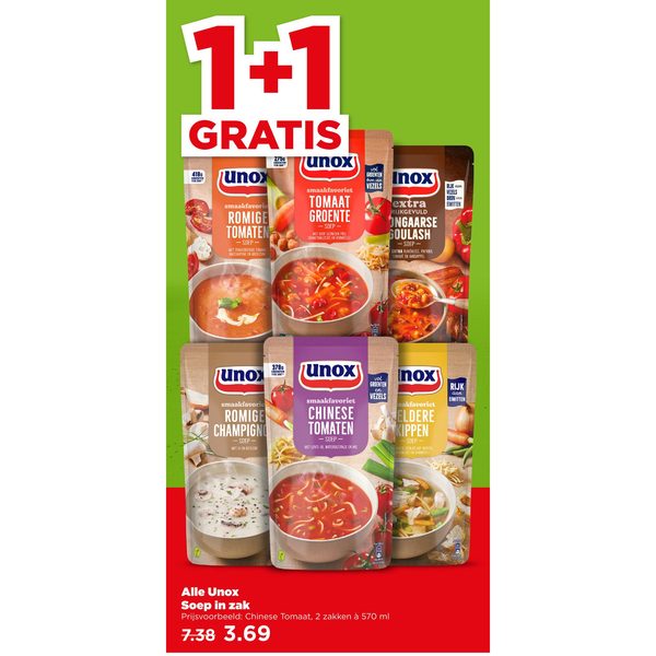 Alle Unox Soep in zak