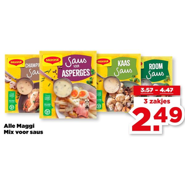 Alle Maggi Mix voor saus