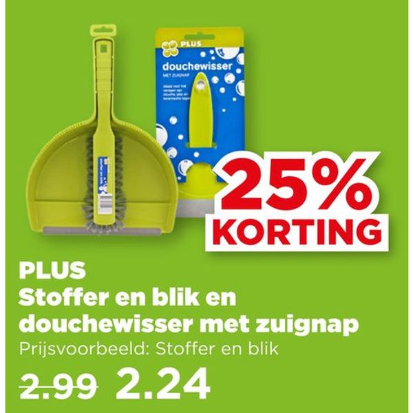 PLUS Stoffer en blik / douchewisser