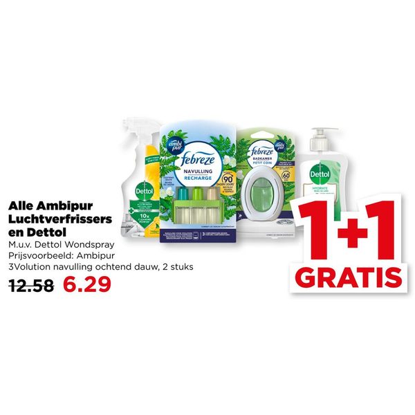 Alle Ambipur Luchtverfrissers en Dettol