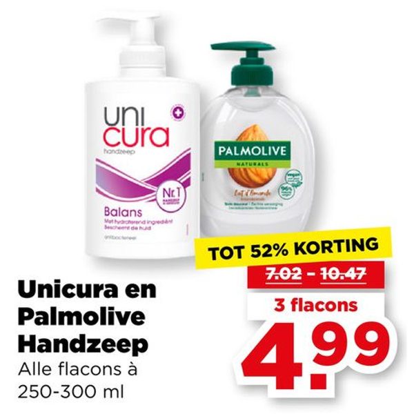 Unicura en Palmolive Handzeep
