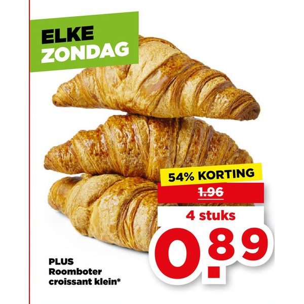 PLUS Roomboter croissant klein*