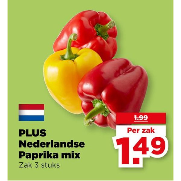 PLUS Nederlandse Paprika mix