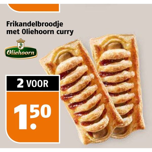 Frikandelbroodje met Oliehoorn curry