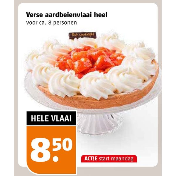 Verse aardbeienvlaai heel
