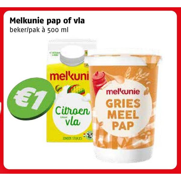 Melkunie pap of vla