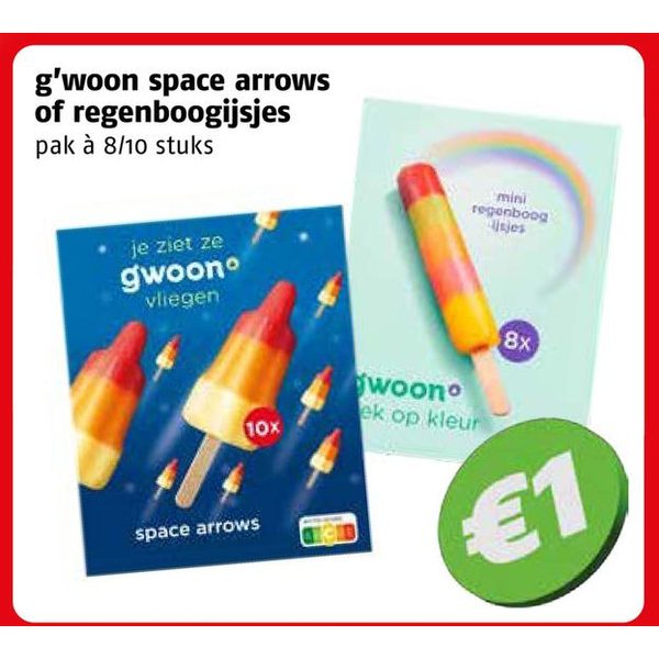 g'woon space arrows of regenboogijsjes