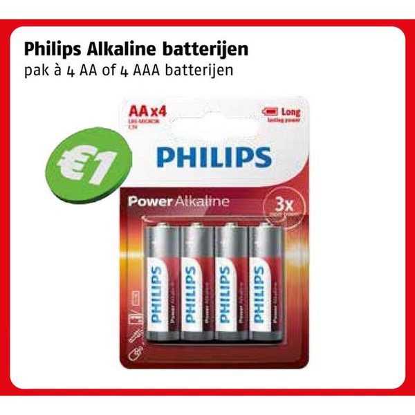 Philips Alkaline batterijen
