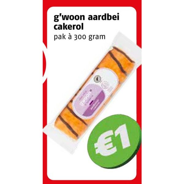 g'woon aardbei cakerol