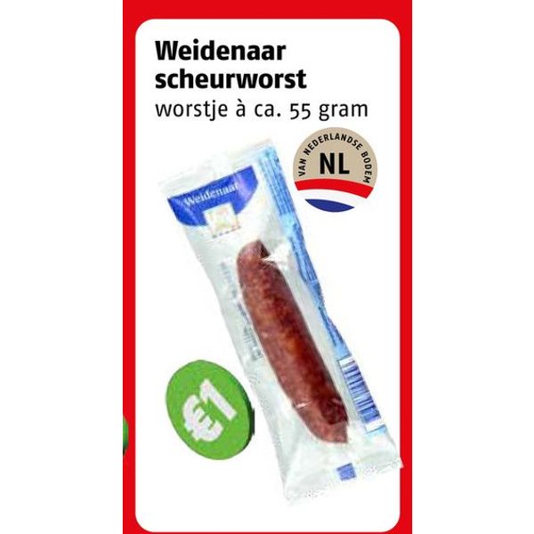 Weidenaar scheurworst