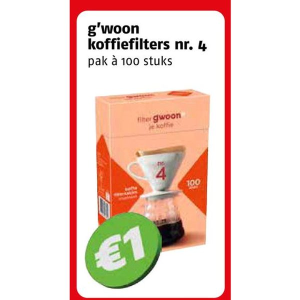 g'woon koffiefilters nr. 4
