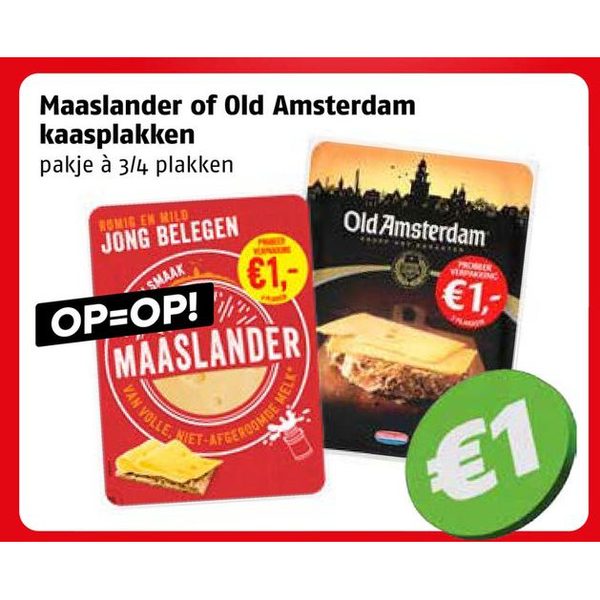 Maaslander of Old Amsterdam kaasplakken