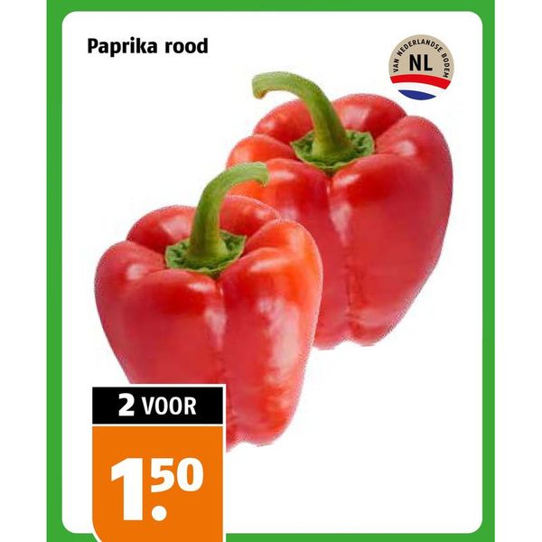 Paprika rood