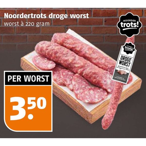 Noordertrots droge worst