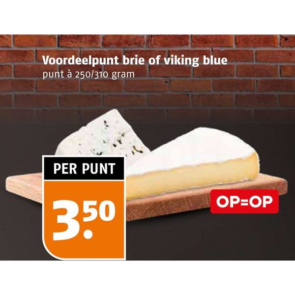 Voordeelpunt brie of viking blue