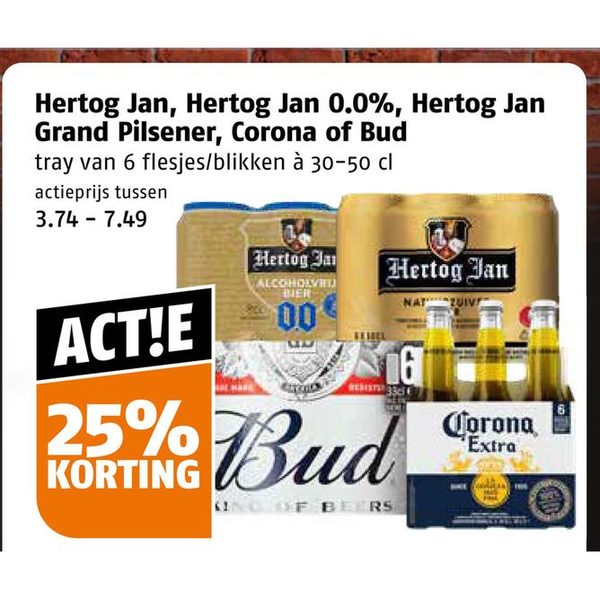 Hertog Jan, Hertog Jan 0.0%, Hertog Jan Grand Pilsener, Corona of Bud