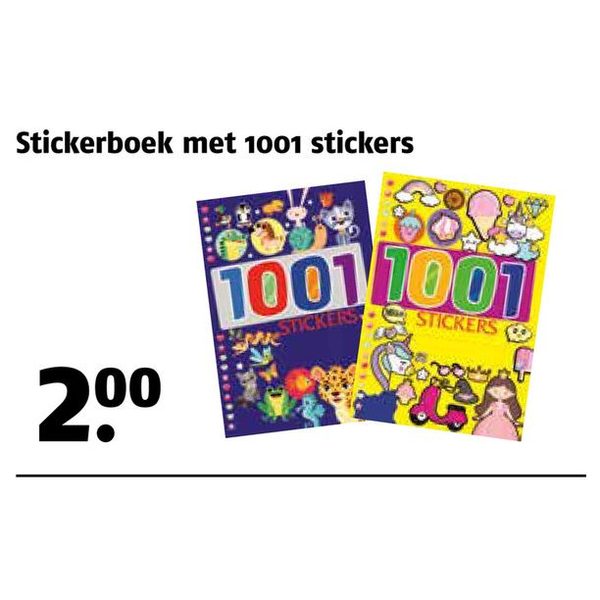 Stickerboek met 1001 stickers